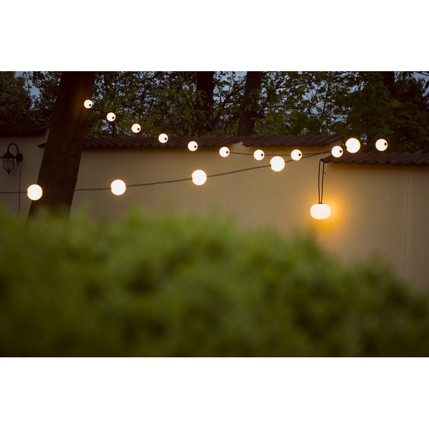 Dekorative LED-Outdoor-Kette GARLAND STONO 10xLED/10W/230V 6m IP67
