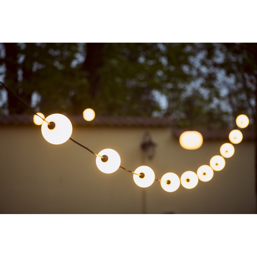 Dekorative LED-Outdoor-Kette GARLAND STONO 10xLED/10W/230V 6m IP67