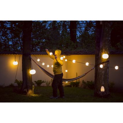 Dekorative LED-Outdoor-Kette GARLAND STONO 10xLED/10W/230V 6m IP67