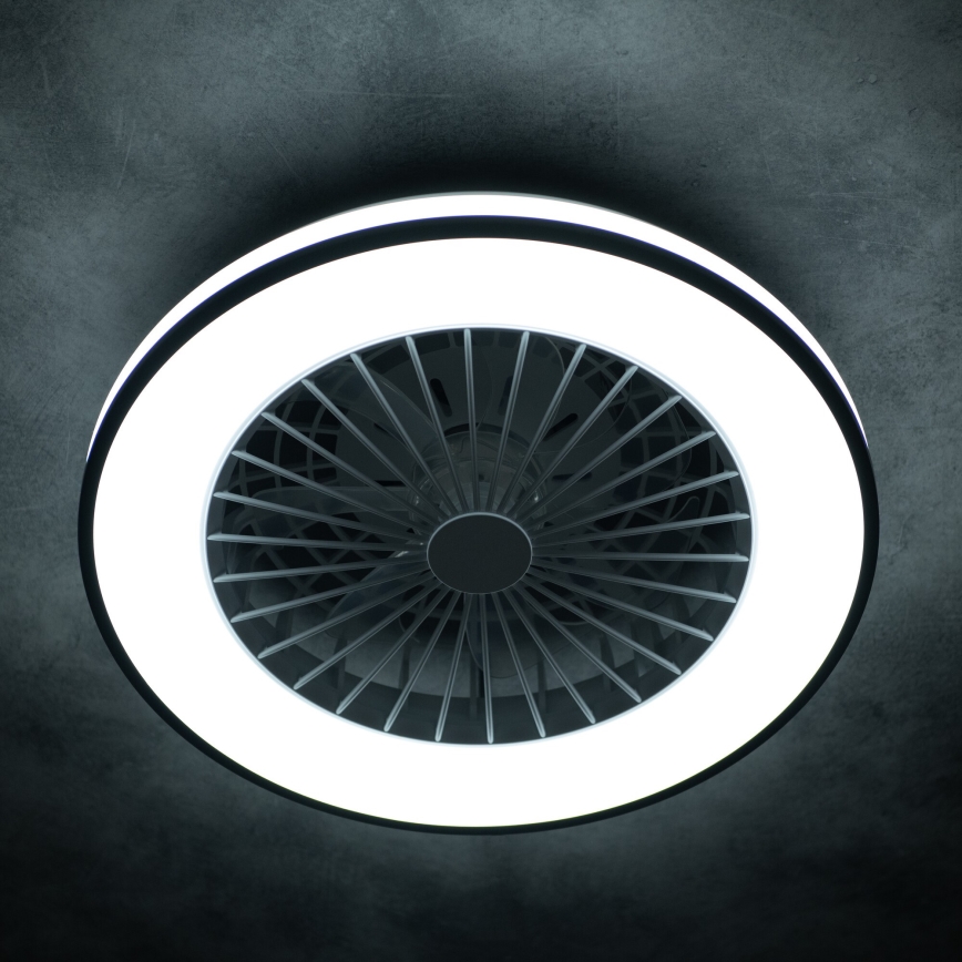 Dimmbare LED-Deckenleuchte mit Ventilator PLAVE LED/48W/230V 3000/4000/6500K + Fernbedienung