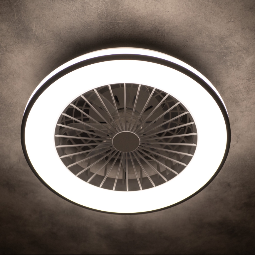 Dimmbare LED-Deckenleuchte mit Ventilator PLAVE LED/48W/230V 3000/4000/6500K + Fernbedienung