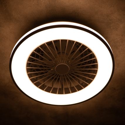 LED Dimmbares Deckenleuchte mit Ventilator PLAVE LED/48W/230V 3000/4000/6500K + Fernbedienung