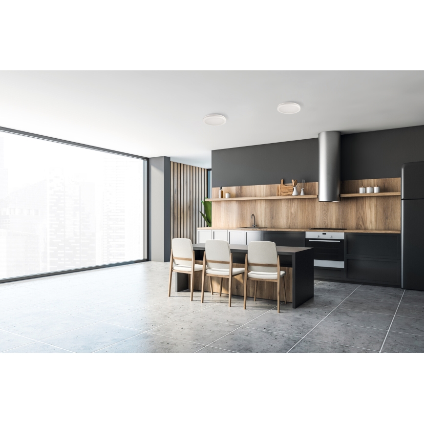 LED-Deckenleuchte für den Außenbereich BENO ECO LED/12W/230V 3000/4000/6500K d 20 cm IP65 weiß