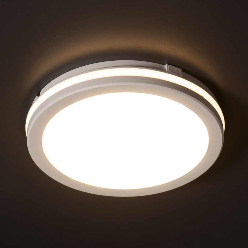 LED-Deckenleuchte für den Außenbereich BENO ECO LED/12W/230V 3000/4000/6500K d 20 cm IP65 weiß