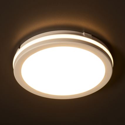 LED-Deckenleuchte für den Außenbereich BENO ECO LED/12W/230V 3000/4000/6500K d 20 cm IP65 weiß