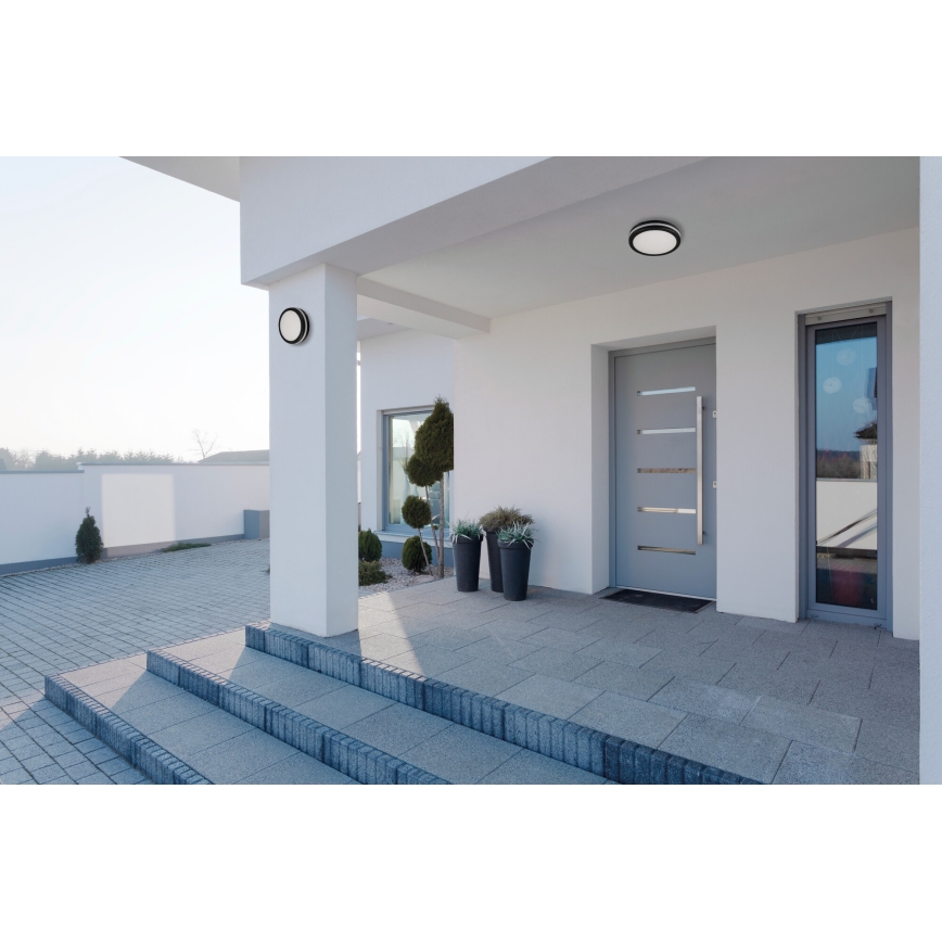 LED-Deckenleuchte für den Außenbereich BENO E LED/30W/230V 3000/4000/6500K d 30 cm IP65 schwarz
