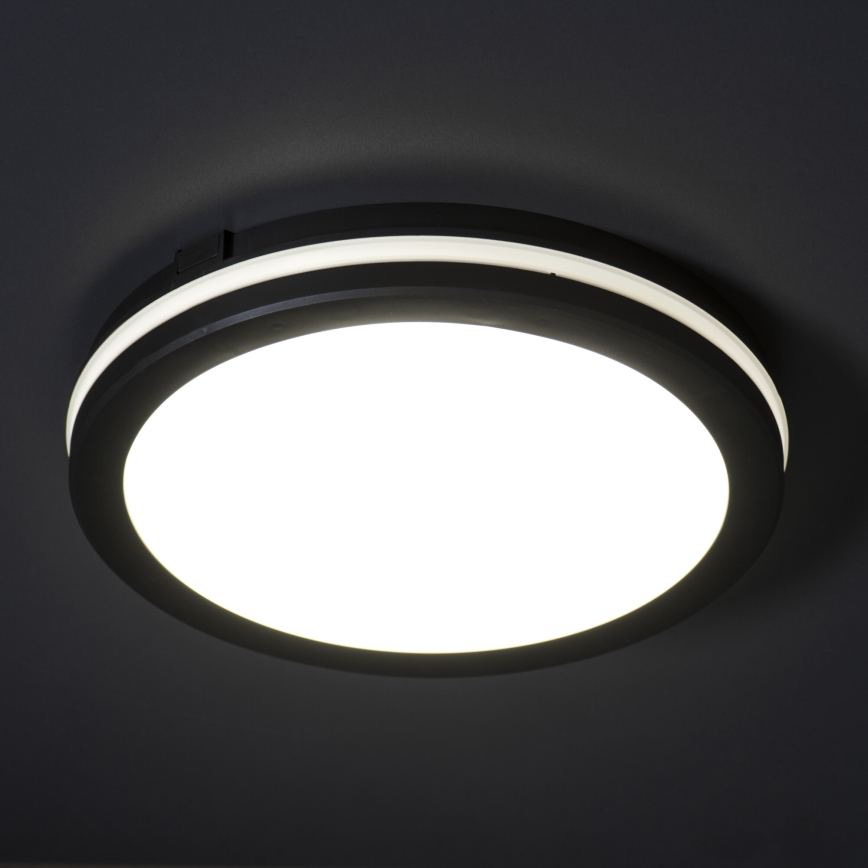 LED-Deckenleuchte für den Außenbereich BENO E LED/30W/230V 3000/4000/6500K d 30 cm IP65 schwarz