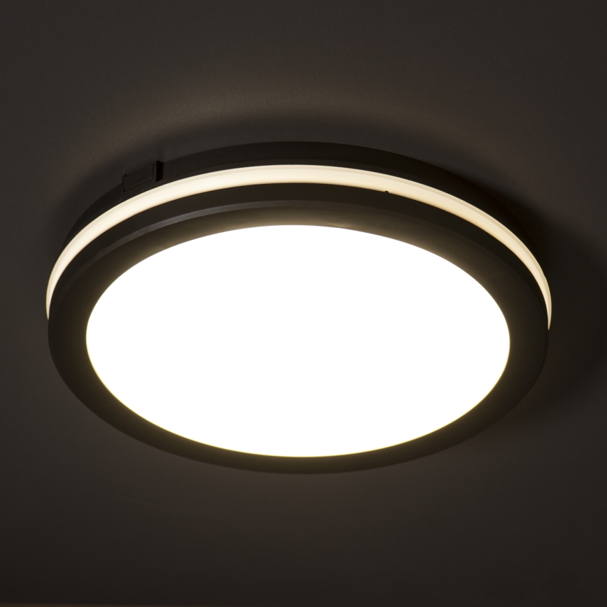 LED-Deckenleuchte für den Außenbereich BENO E LED/30W/230V 3000/4000/6500K d 30 cm IP65 schwarz