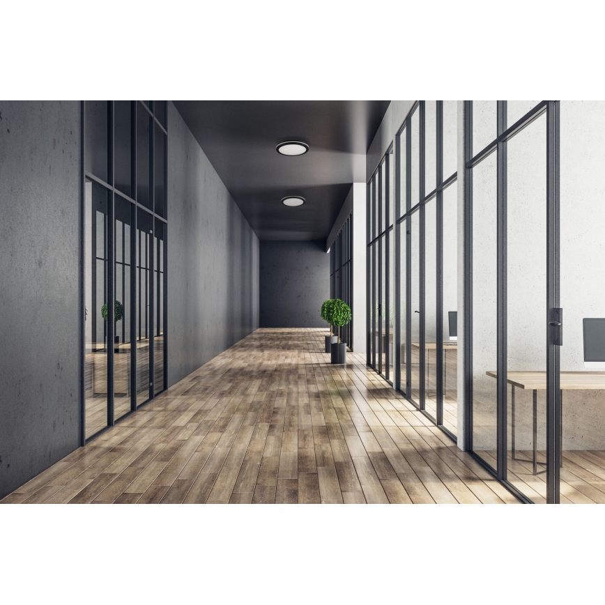 LED-Deckenleuchte für den Außenbereich BENO ECO LED/40W/230V 3000/4000/6500K d 40 cm IP65 schwarz