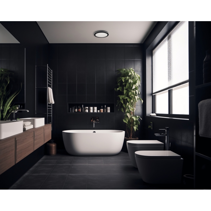 LED-Deckenleuchte für den Außenbereich BENO ECO LED/40W/230V 3000/4000/6500K d 40 cm IP65 schwarz
