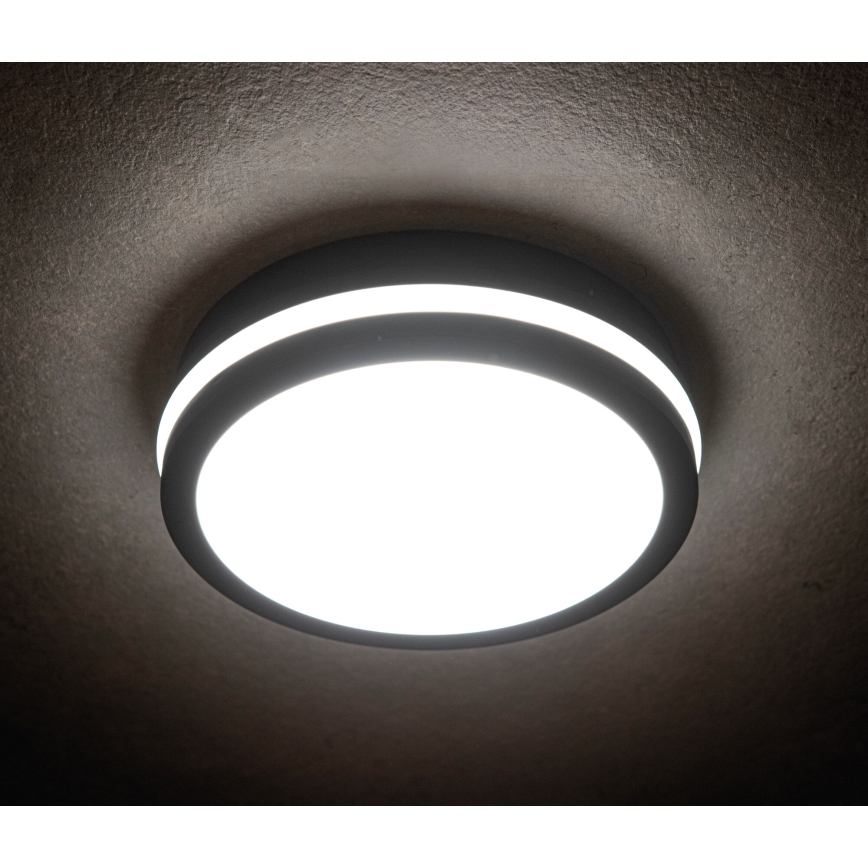 LED-Deckenleuchte für den Außenbereich mit Bewegungssensor BENO LED/24/30W/230V 3000/3500/4000K IP65 anthrazit rund