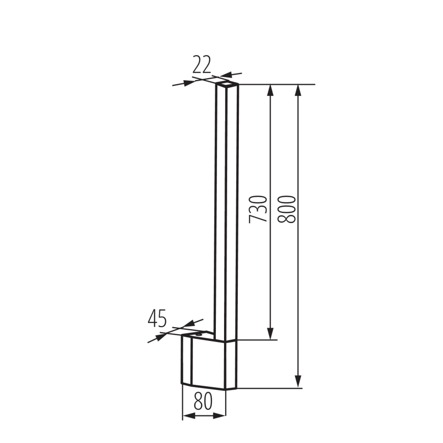 LED Außenwandleuchte YALTE LED/10W/230V 3000K IP54 Schwarz