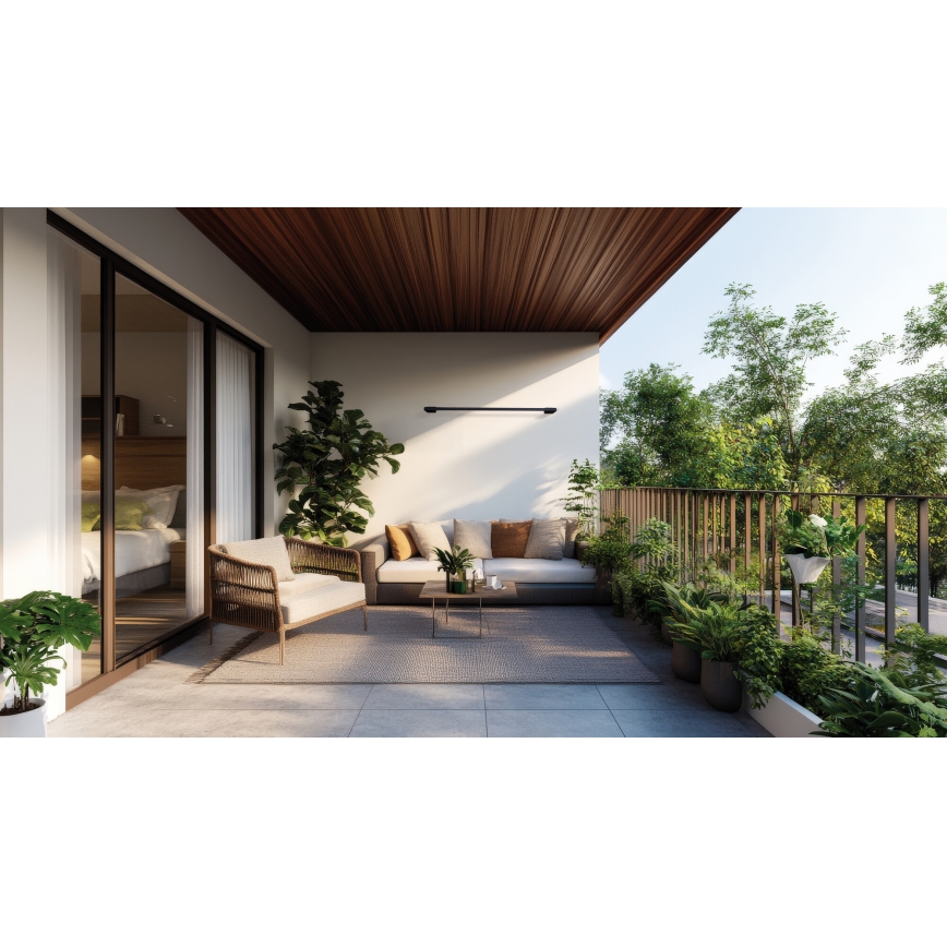 LED-Outdoor-Wandleuchte YALTE LED/8W/230V 4000K IP54 schwarz