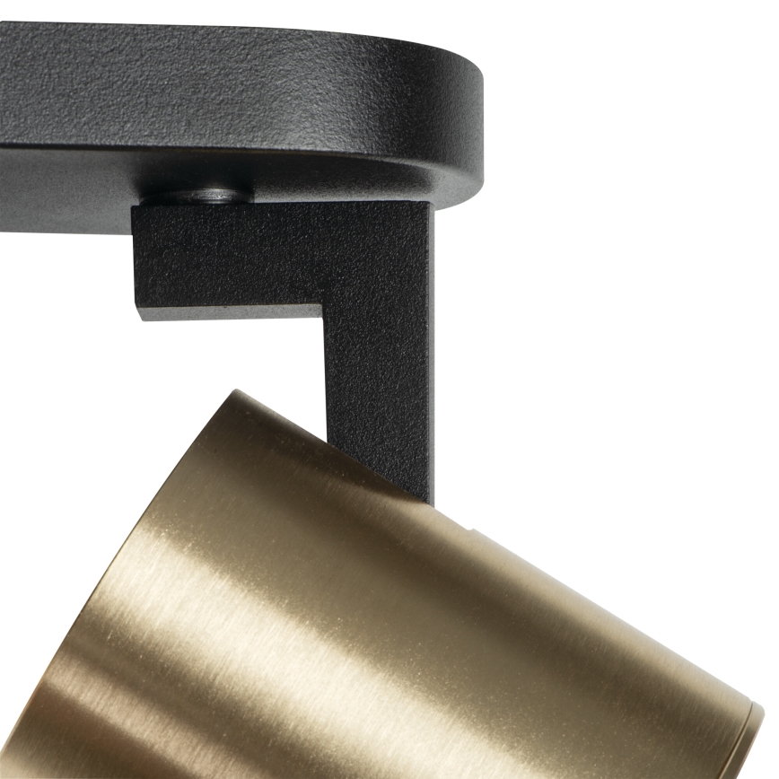 Wandstrahler LAURIN 1xGU10/10W/230V Messing/schwarz