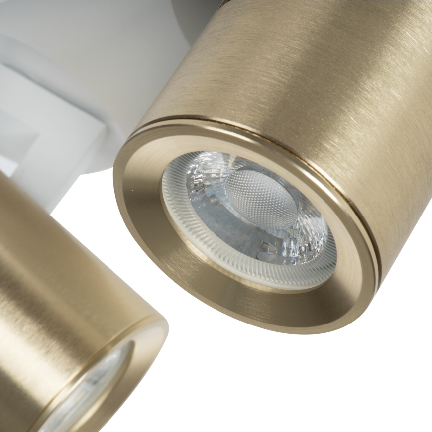 Strahler LAURIN 3xGU10/10W/230V Messing/weiß