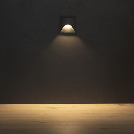 LED-Treppenleuchte EXIN LED/2,5W/230V 3000K IP65 anthrazit eckig