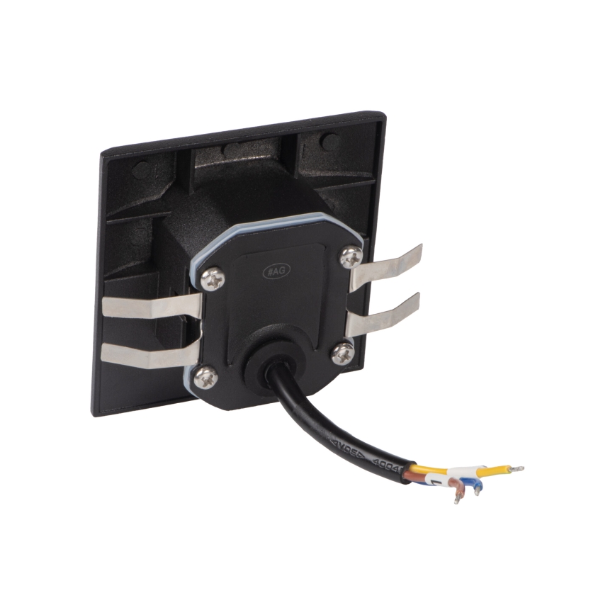 LED-Treppenleuchte mit Bewegungs- und Dämmerungssensor EXIN LED/2,5W/230V 3000K IP65 schwarz eckig