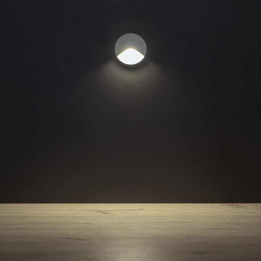 LED-Treppenleuchte EXIN LED/2,5W/230V 4000K IP65 weiß rund