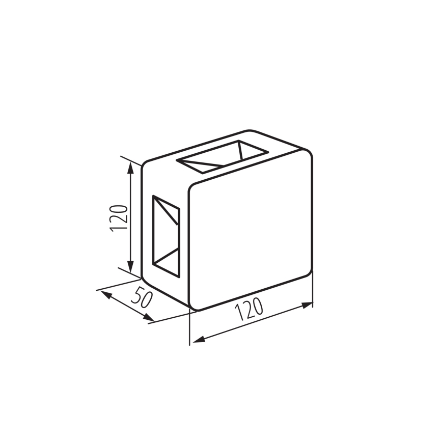 LED-Außenwandleuchte REFAZI LED/6W/230V IP54 schwarz
