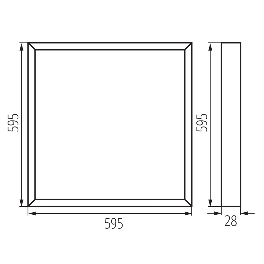 LED-Panel für abgehängte Decken BLINGO UAIO LED/38W/230V 3000/4000/6500K 60x60 cm CRI 90 UGR19