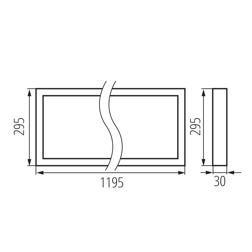 LED-Einlegepanel BLINGO UAIO LED/38W/230V 3000/4000/6500K 120x30 cm Ra 90 UGR19