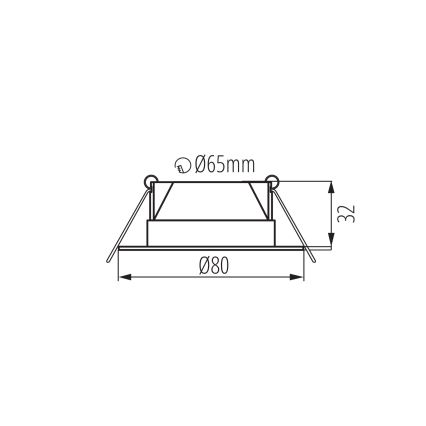 LED-Einbauleuchte FIZU LED/4W/230V 3000/4000/6500K schwarz