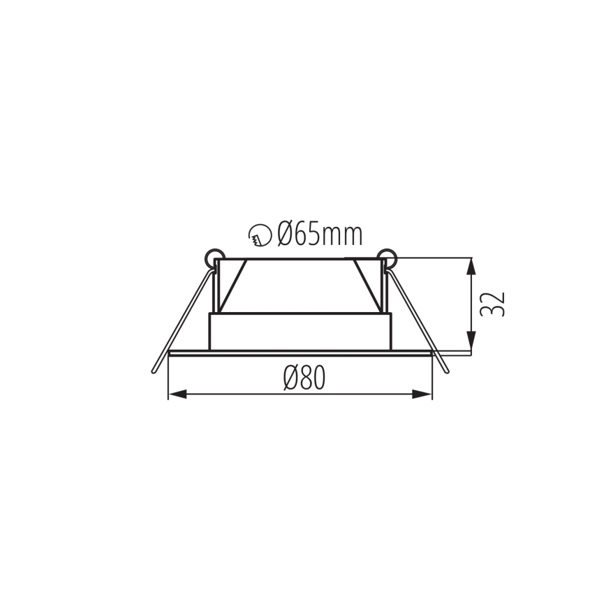 LED Einbauleuchte FIZU LED/4W/230V 3000/4000/6500K weiß