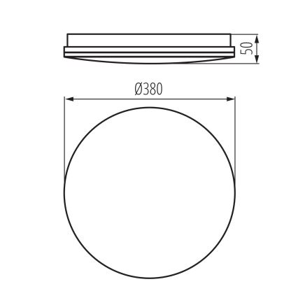 LED-Badezimmer-Deckenleuchte ENELO LED/24W/230V Ø 38 cm IP44