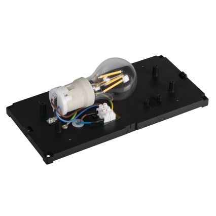 Außenwandleuchte LERTO 1xE27/15W/230V IP54 schwarz