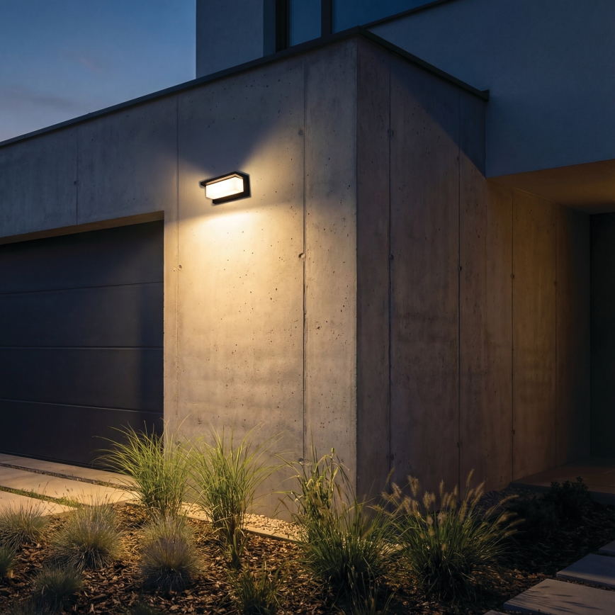 LED Außenwandleuchte LERTO LED/12W/230V IP54 schwarz