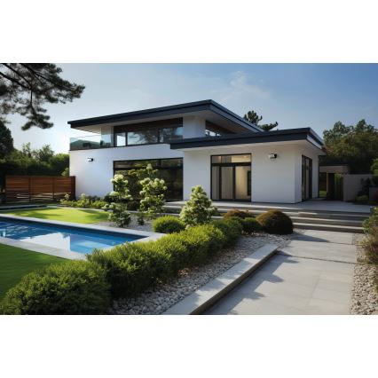 LED-Außenwandleuchte XERTO, 20 W, 230 V, 3000/4000/6500 K, IP65, schwarz