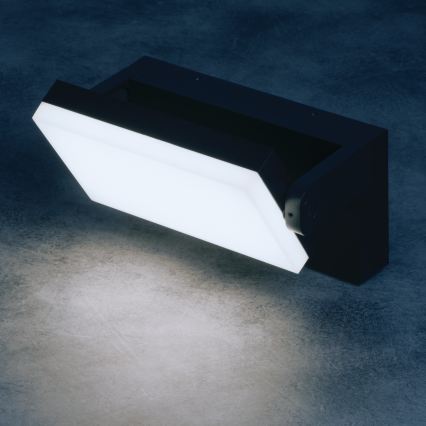 LED-Außenwandleuchte XERTO, 20 W, 230 V, 3000/4000/6500 K, IP65, schwarz