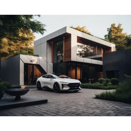 LED-Außenwandleuchte mit Bewegungs- und Dämmerungssensor XERTO LED/20W/230V 3000/4000/6500K IP44 schwarz