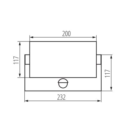 LED-Außenwandleuchte mit Bewegungs- und Dämmerungssensor XERTO LED/20W/230V 3000/4000/6500K IP44 schwarz