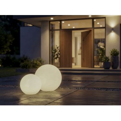 Außenleuchte STONO 1xE27/15W/230V Ø 20 cm IP65 weiß