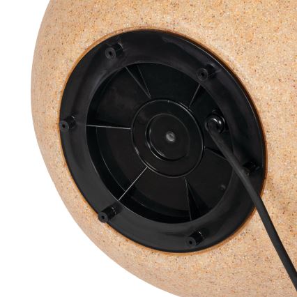 Außenlampe STONO 1xE27/20W/230V Ø 40 cm IP65 beige