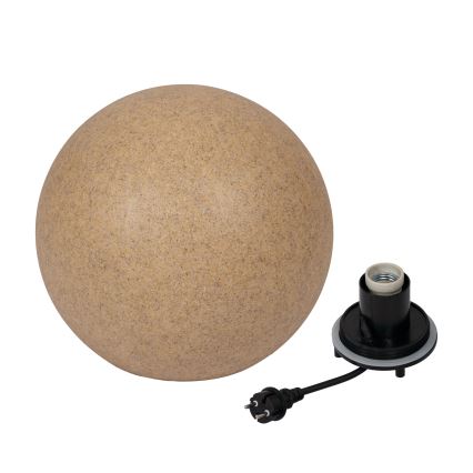 Außenleuchte STONO 1x E27/20W/230V Ø 50 cm IP65 beige