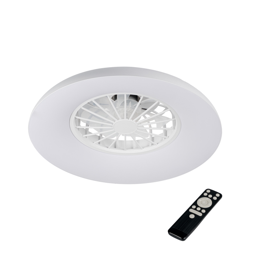 LED RGBW dimmbare Deckenleuchte mit Ventilator PLAVE PAN LED/24W/230V 3000-6500K Ø 48,5 cm weiß + Fernbedienung
