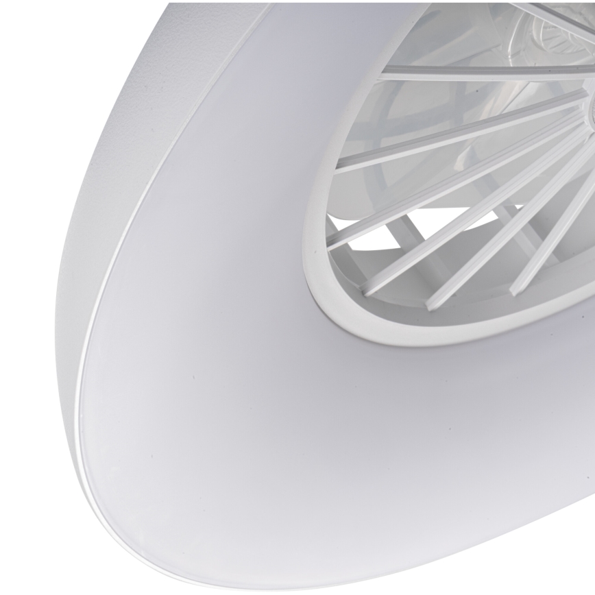 LED RGBW dimmbare Deckenleuchte mit Ventilator PLAVE PAN LED/24W/230V 3000-6500K Ø 48,5 cm weiß + Fernbedienung
