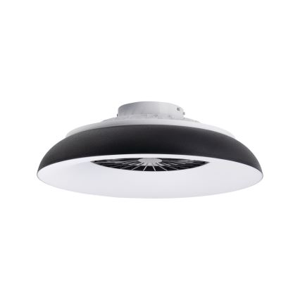 Dimmbares RGBW-LED-Deckenlicht mit Ventilator PLAVE PAN LED/48W/230V 3000-6500K Ø 60 cm schwarz + Fernbedienung