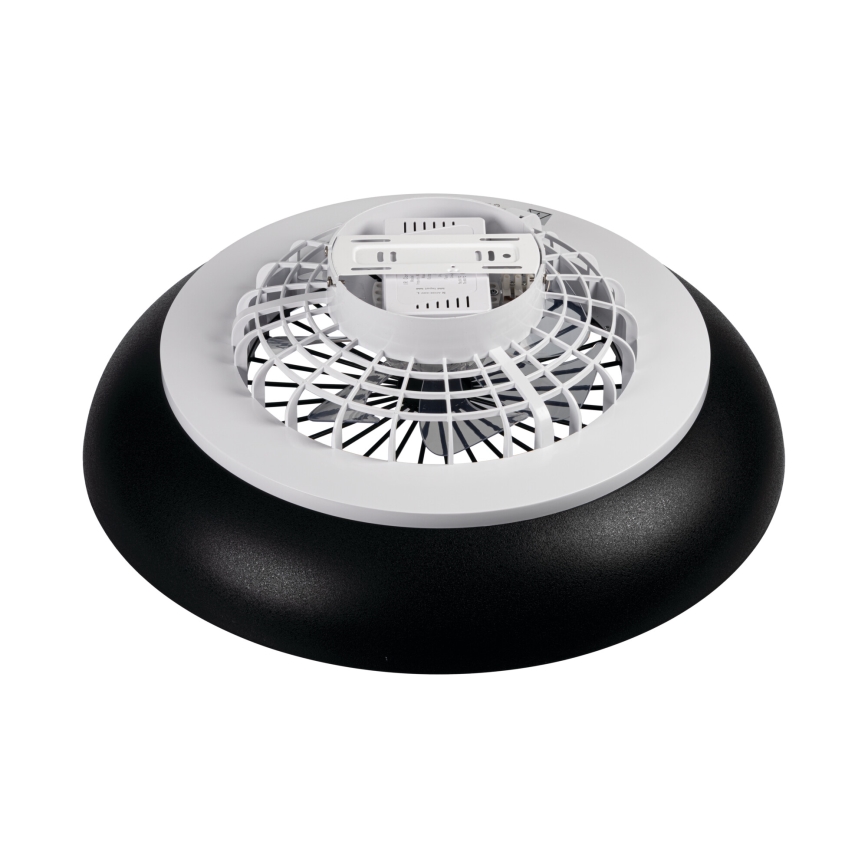 Dimmbares RGBW-LED-Deckenlicht mit Ventilator PLAVE PAN LED/48W/230V 3000-6500K Ø 60 cm schwarz + Fernbedienung