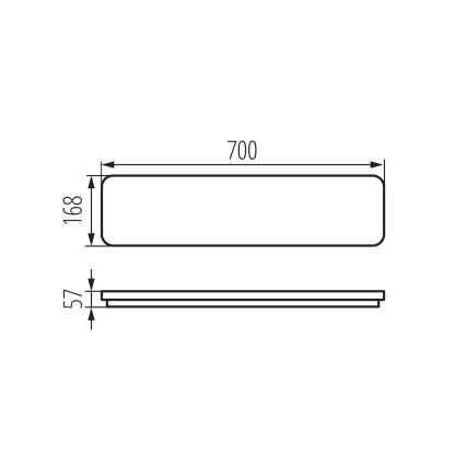 LED-Deckenleuchte LINCEA LED/15/20/24W/230V 3000/4000/6500K IK08 IP40