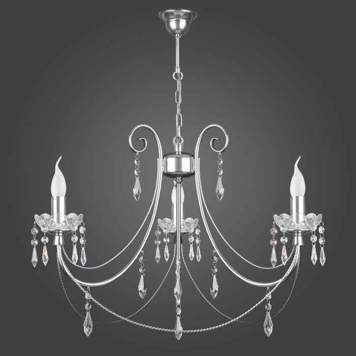 Kemar KN/3/CR - Kronleuchter CRISTAL 3xE14/60W/230V