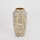 Keramik-Vase 25x13 cm weiß/golden/schwarz