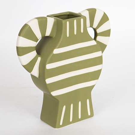 Keramik-Vase 32x30,8 cm grün