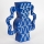 Keramik-Vase 37,5x35,5 cm blau