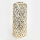 Keramik-Vase 37x15 cm golden/weiß