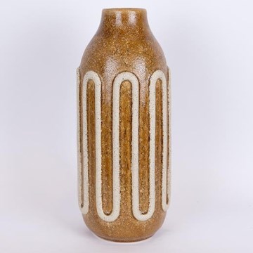 Keramik-Vase 39x16,3 cm braun