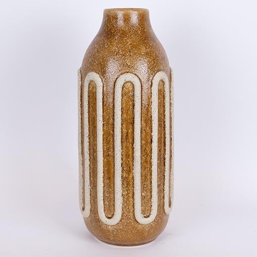 Keramik-Vase 39x16,3 cm braun