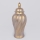 Keramik-Vase 40,8x17,5 cm golden/grau